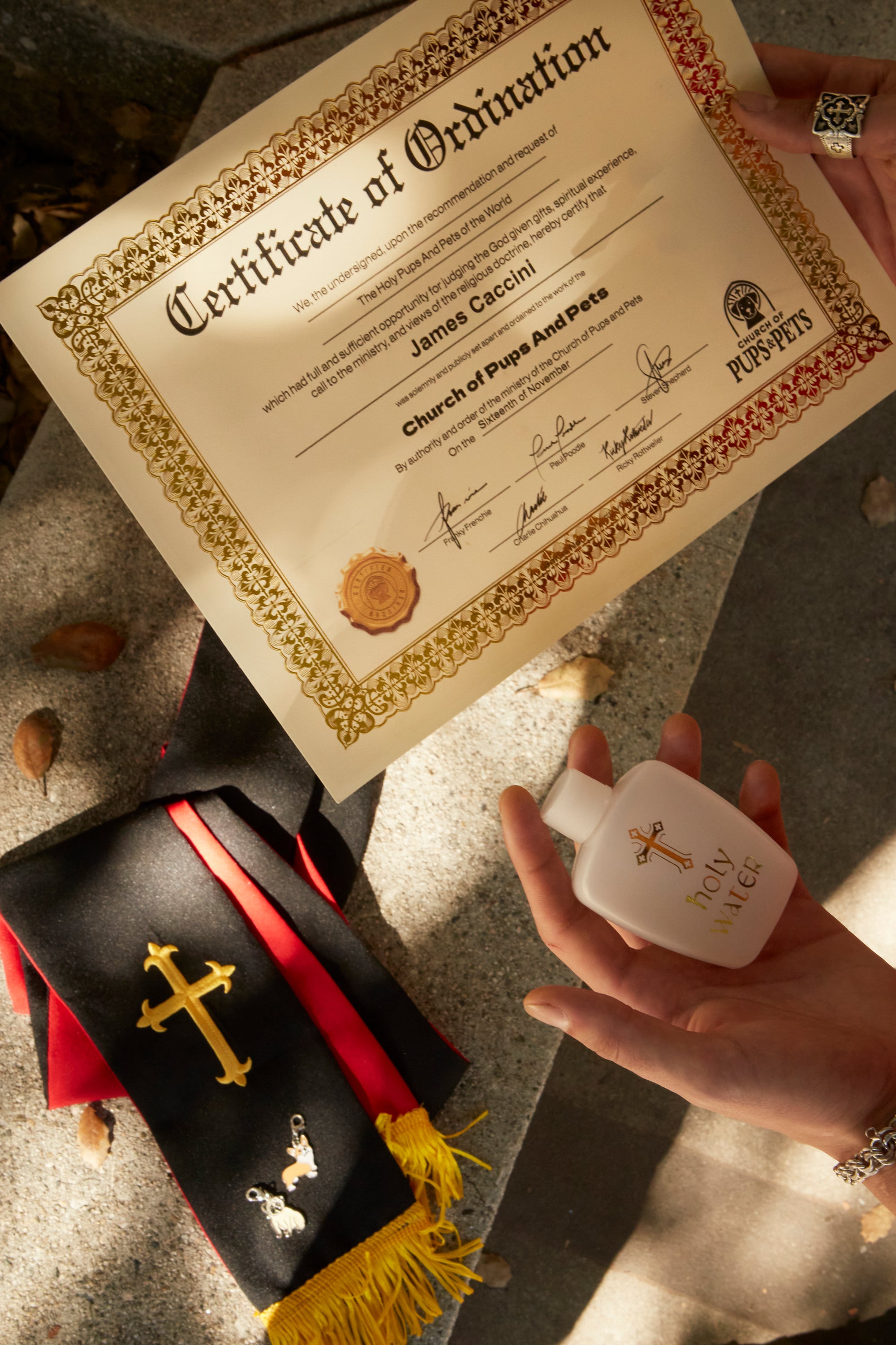 The Church of Pups & Pets Official Ordination Service